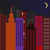 Digital Art Titled City Nightscape