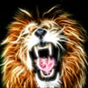 Digital Art Titled Fractalius Lion
